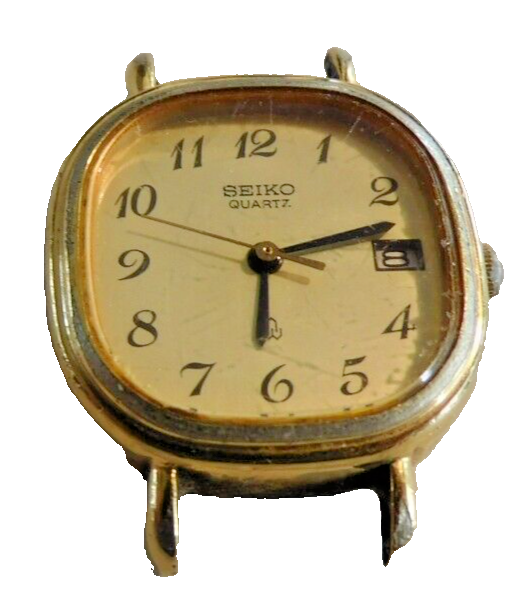 SEIKO 3422 WATCH #3422-5000 QUARTZ DATE 6 JEWELS NOT RUNNING