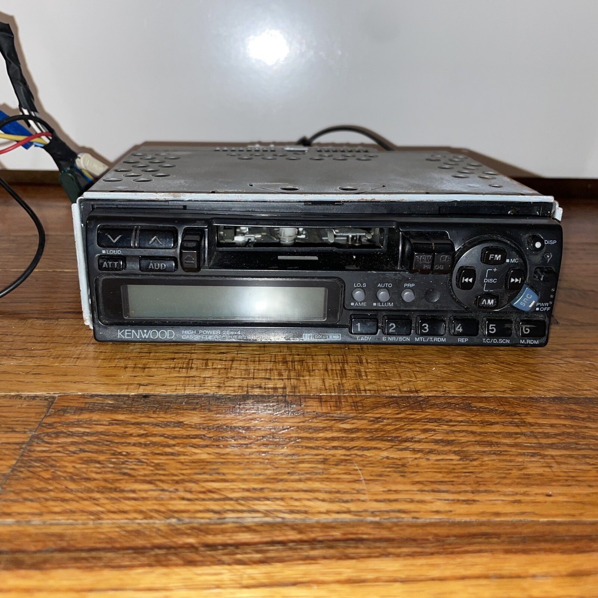 Kenwood KRC-501 AM/FM Car Stereo Cassette Tape Deck w/ Detachable