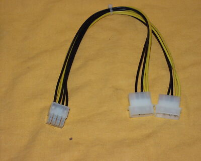 8pin PCIe auf 2x 4 Pin Molex Grafikkarte Stromkabel PCIe Stromadapter Kabel 20cm