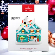 Hallmark Peanuts Snoopy Merriest House In Town Musical Tabletop Christmas 2022