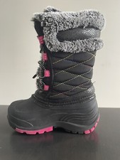 Kamik Black Toddler Boots With Rainbow Thread
