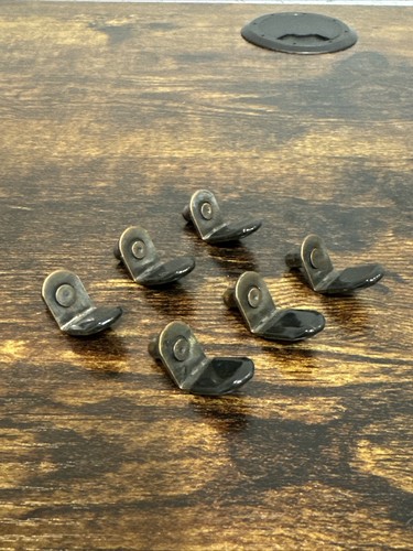 Henredon Scene One Shelf Support Pegs Set Of 6 Clips Pins Brass Cabinet Dresser
