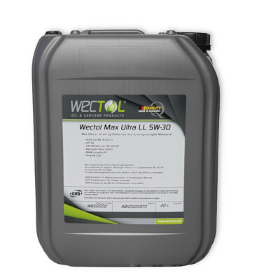 5W-30 20 Liter Max Ultra Longlife für viele BMW Mercedes Seat Skoda von Wectol