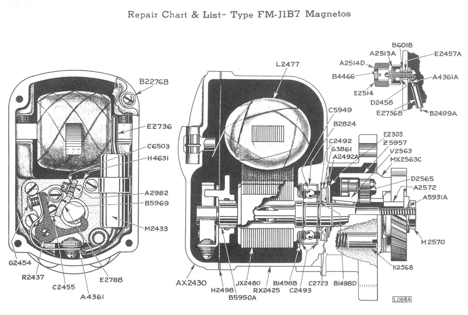 Fairbanks Morse FM-J1A7 & FM-J1B7 Magnetos Instructions No. 2864B Service Manual - Imagem 4 de 4