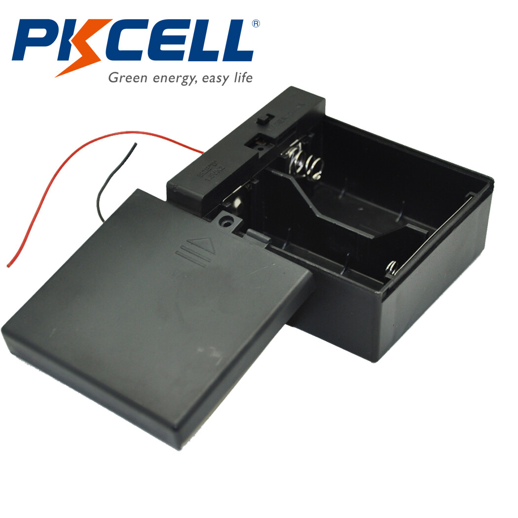 1x/2x/3x/4x Size D Battery Holder Case Storage Box with Wire Lead For