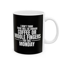 Coffee Lover's Ceramic Mug - Perfect for Mondays