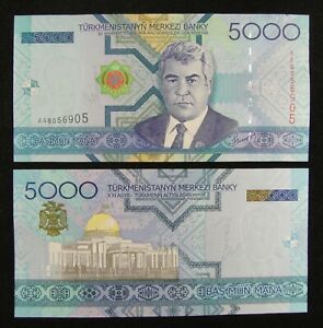 Turkmenistan BANKNOTE 5000 Manat 2005 UNC
