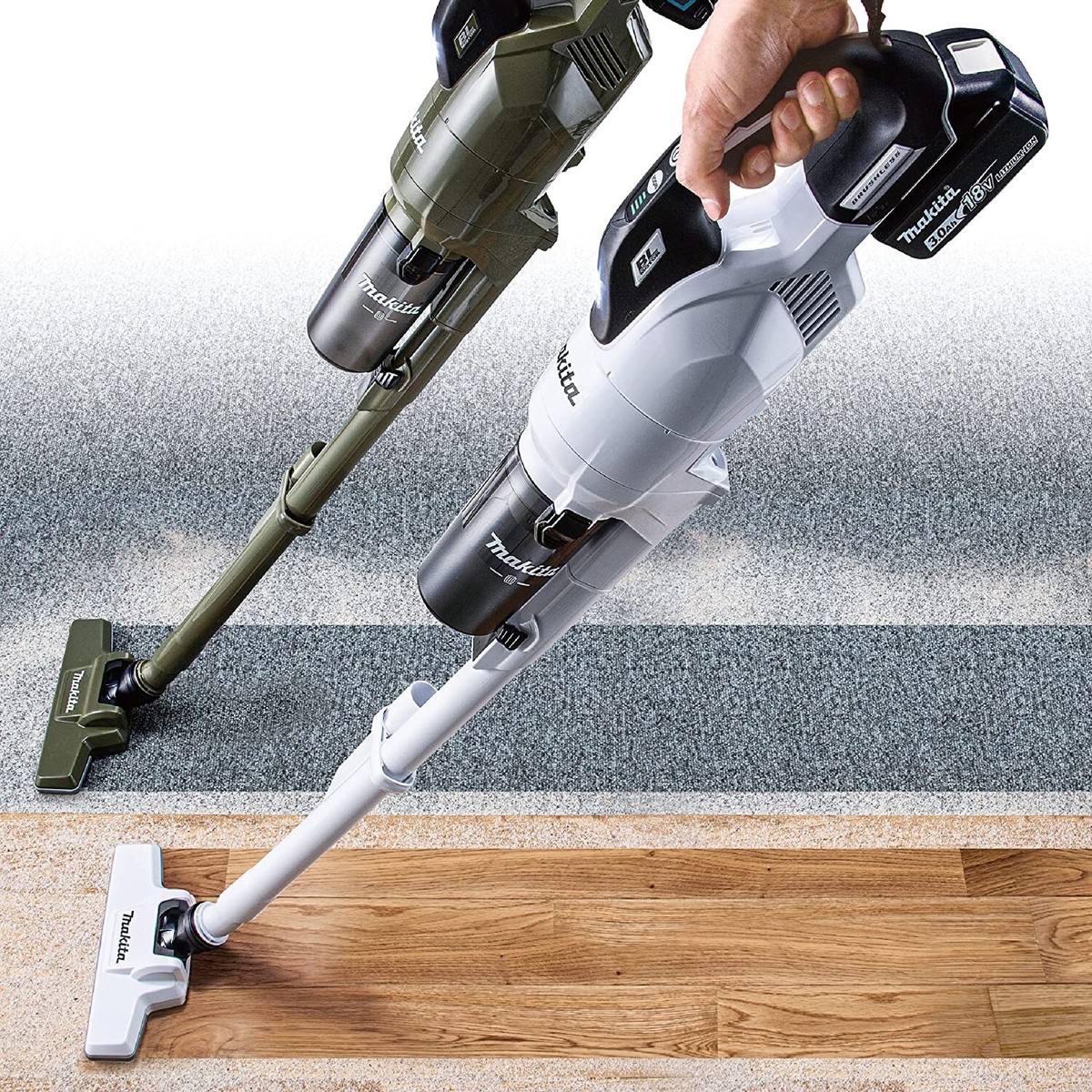 Makita CL286FDZW スティッククリーナー 本体　18V Makita 18V 100W Cordless Brushless Stick Vacuum Cleaner CL286FDZW