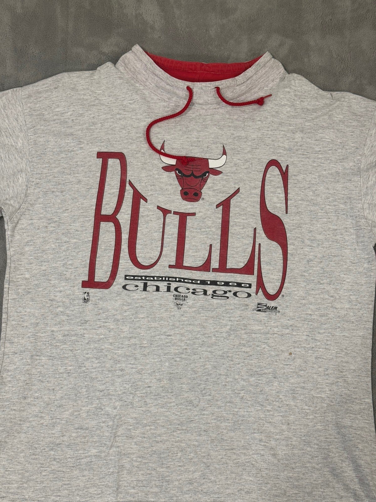 FILA Vintage Front Row Salem Sportswear Chicago Bulls MJ manica corta coulisse XL