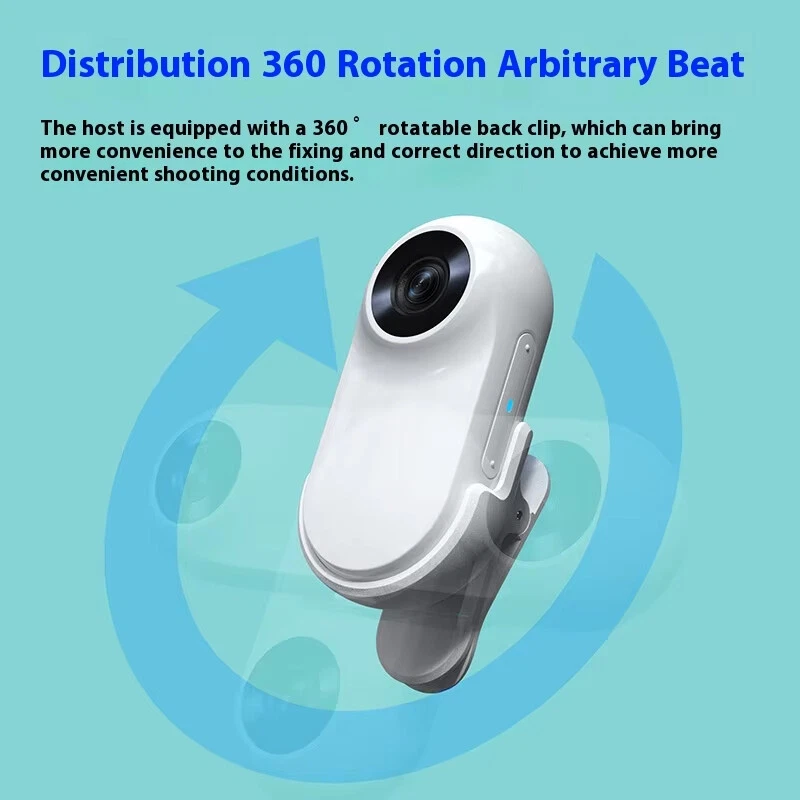 1080P Thumb Action Camera Magnetic Anti Shake HD Mini Video Recording Pet Collar - Image 3 of 4