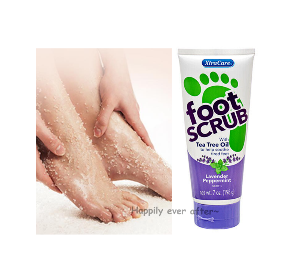 XtraCare Foot Scrub/ Foot Lotion With Tea Tree Oil Lavender Peppermint