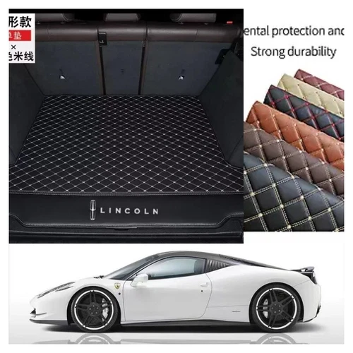 For Lincoln Car Floor Mats Front Rear Carpets Cargo Liner Fit All Weather Mats - Imagen 24 de 36