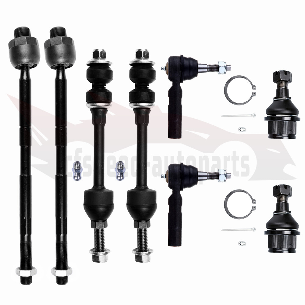 8pcs Front Suspension Kit for 04-2010 Dodge Ram 2500 3500 Lower Ball Joint Sway Bar Tie Rod Ends
