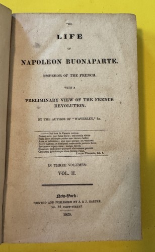 Life of Napoleon Buonaparte French Revolution Sir Walter Scott 1828 3 Volume Set - Picture 7 of 11