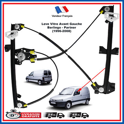 Lève-vitre électrique Gauche Pour Citroën Berlingo / Peugeot Partner 96-08 - Neuf