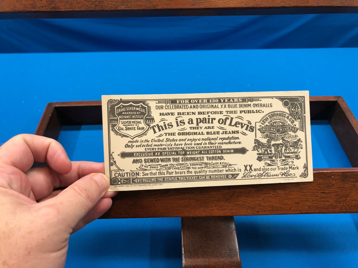 1966 Levi's Tag- 1966 Levi's Tag-