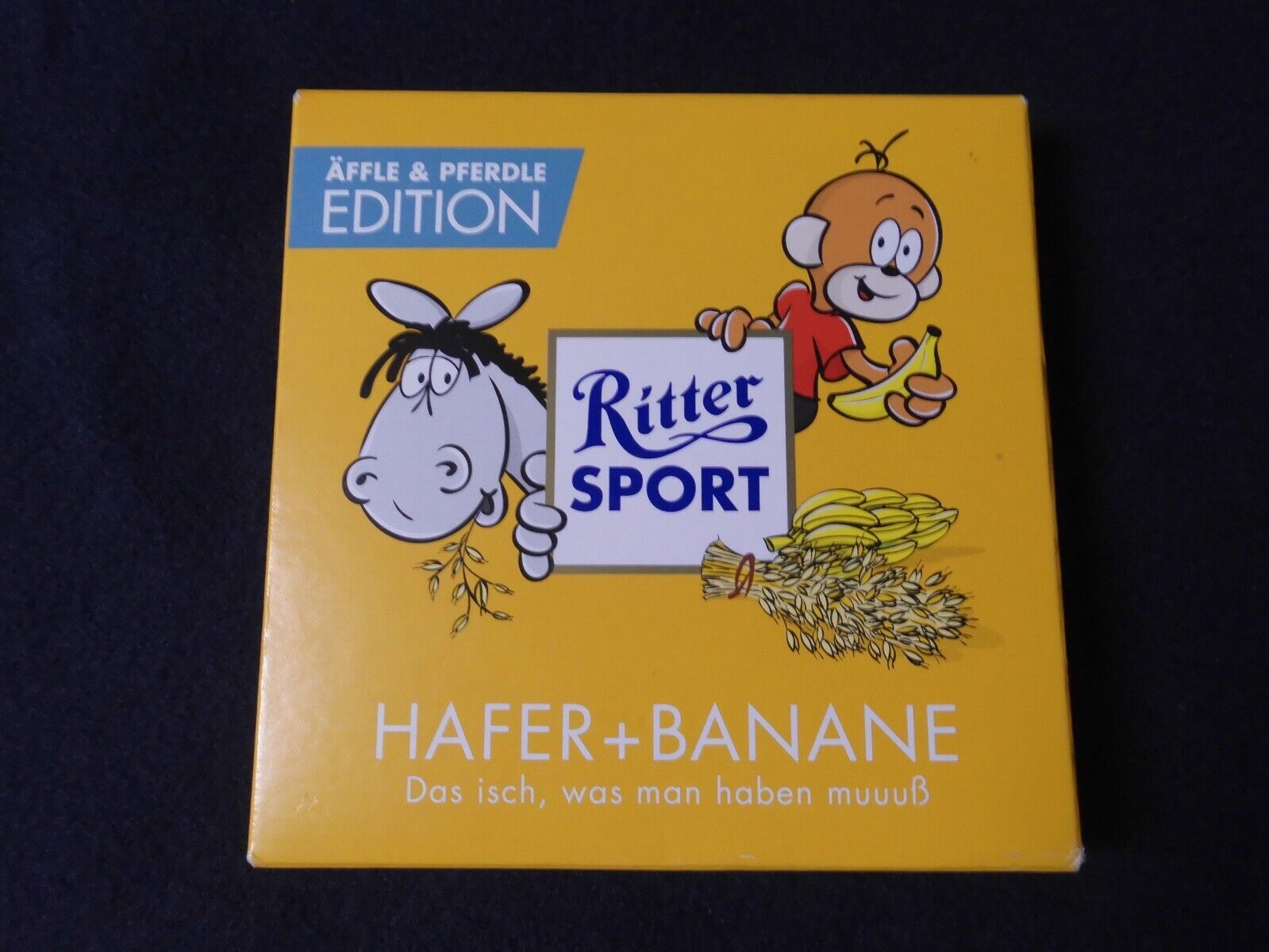 Ritter Sport HAFER BANANE , Äffle Pferdle Edition , MHD September 2016