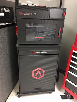 Raise3D E2 3D Printer with cabinet (With Upgraded Hot Ends)