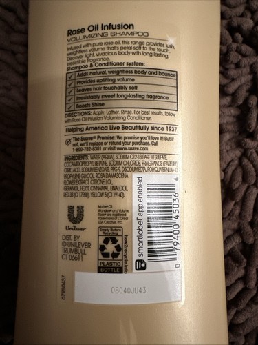 Suave Professionals Rose Oil Infusion Volumizing Shampoo 28 Fl Oz FREE SHIPPING - Picture 4 of 4