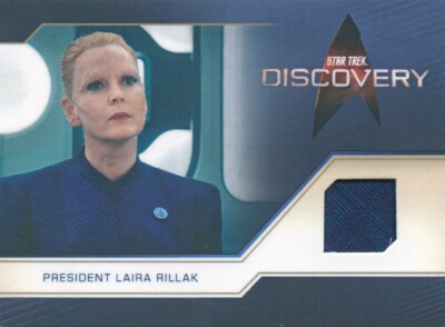Star Trek Discovery S4 costume card RC84 of President Laira Rillak Blue Var