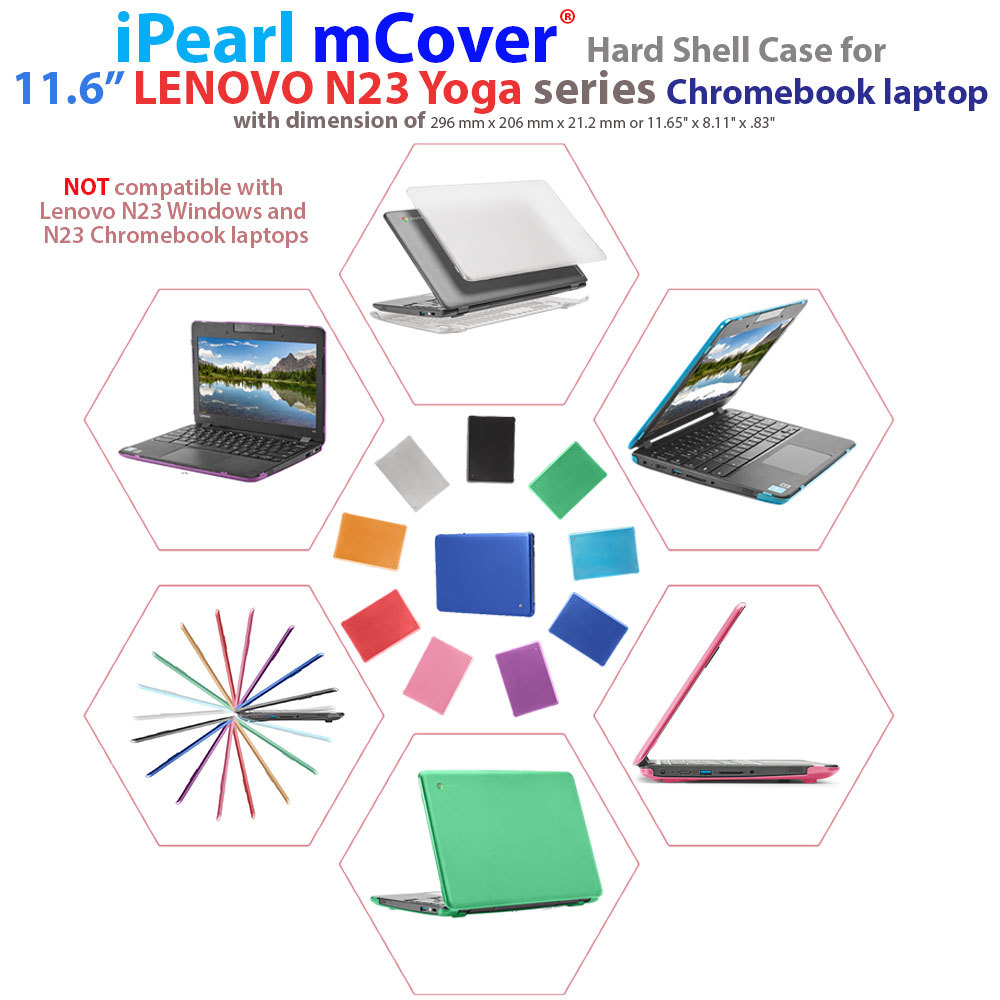 NEW iPearl mCover® Hard Shell Case for Lenovo N23 Yoga