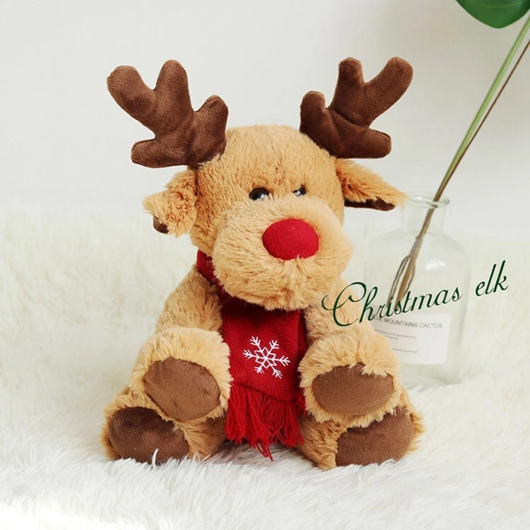 Lindo muñeco de peluche de alce regalo de Navidad para niños Foto 2 de 4