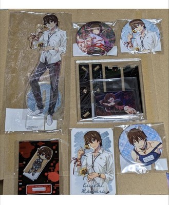 Higurashi When They Cry Goods Acrylic Stand Bagde Maehara Keiichi Set Lot of 7