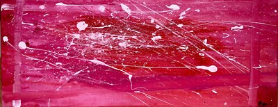 Signiertes Original Medium Abstraktes Acryl Gemälde auf Leinwand ''Kirschen und Sahne''