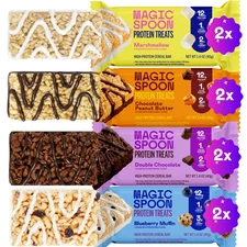 MAGIC SPOON Treats - High Protein Bars, Low Carb, Keto Friendly, Low Sugar, C...