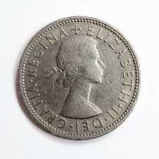 1966 Great Britain Florin 2 Shillings UNC Vintage Coin Queen Elizabeth KM 906