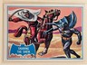 Vintage 1966 Topps Batman Blue Bat Logo #8B SNARING THE SHEI
