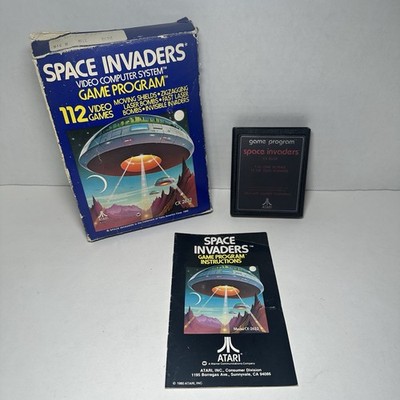 Space Invaders (Atari 2600, 1980) Complete in Box w/ Manual Tested