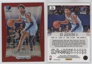 2023-24 Panini Prizm Deca Red Prizm /199 GG Jackson II #254 Rookie RC
