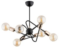 6X60W/E27 Deckenleuchten Antikes Gold Schwarz Modern