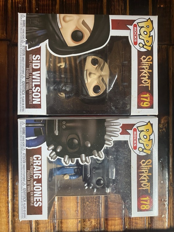 Funko Pops 178,179 Slipknot Sid Wilson,Craig Jones