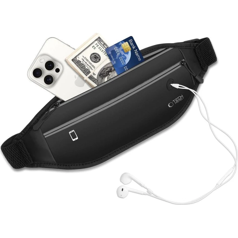 Bauchtasche für Handy / Kopfhörer / Zubehör Tech-Protect Tasche Schutztasche - Bild 3 von 4