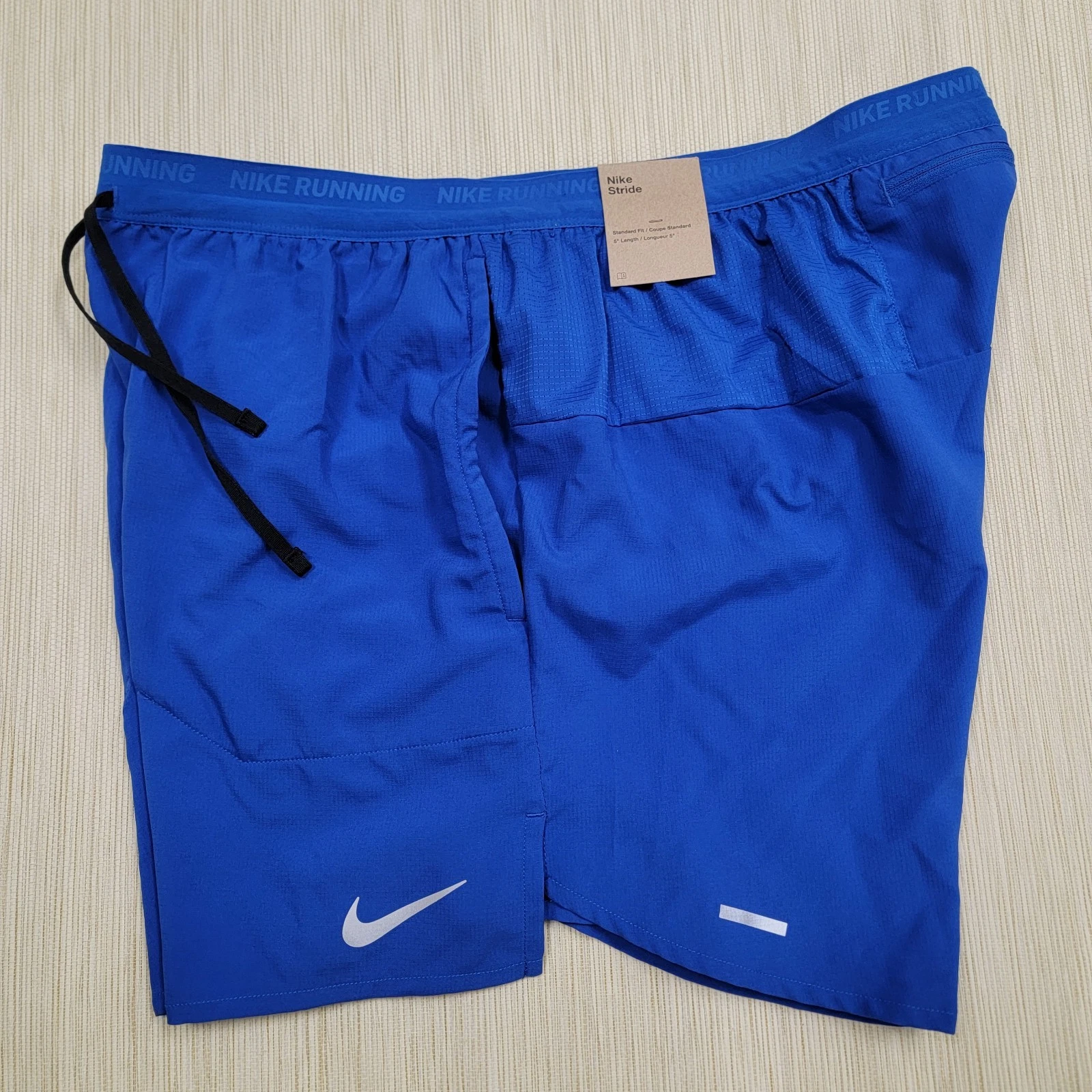 Nike Men's Stride Dri-Fit 5" Running Run Shorts Blue DM4755-345 Size-Large