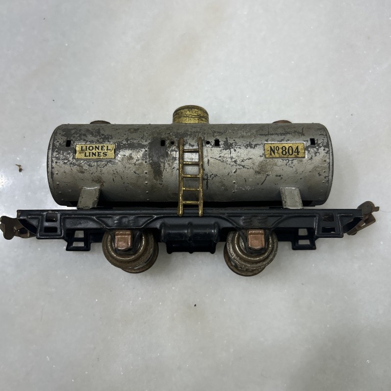  Lionel O Gauge Lionel Lines #804 Tanker Car Steel Vintage 