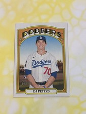2021 Topps Heritage High Number DJ Peters Rookie #532 LA Dodgers RC (X)