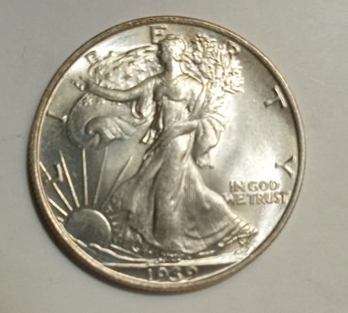 1939 P Walking Liberty Half Dollar Gem BU