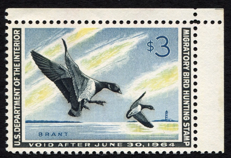 RW30 XF MNH 1963 Brants US Federal Duck Stamp Migratory Waterfowl Mint - Image 2 of 3