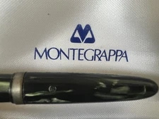 🔴 MONTEGRAPPA Fountain Pen EXTRA Celluloid Button Bottom Writes Vintage