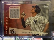 2019 topps series 1 baseball relic aaron judge major league material yankees