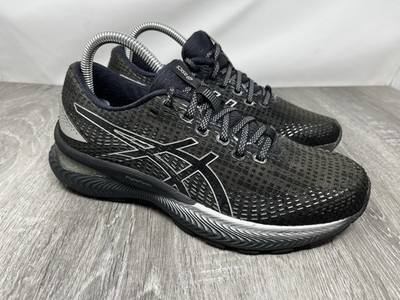 Asics Gel Saiun Women s US Size 8 Black Pure Silver Gym Road Running Sneakers