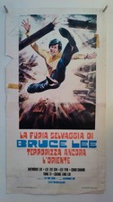 Locandina Furia Selvaggia BRUCE LEE DRAGON CHEN Terrorizza Ancora Oriente