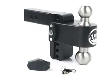 Weigh Safe LTB4-2-CER-BLA Turnover Ball 4" Drop Hitch w/2" Shank (8K/10K GTWR)