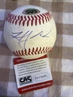 Hoby Milner Autographed Baseball Philadelphia Phillies Angels Brewers COA CAS