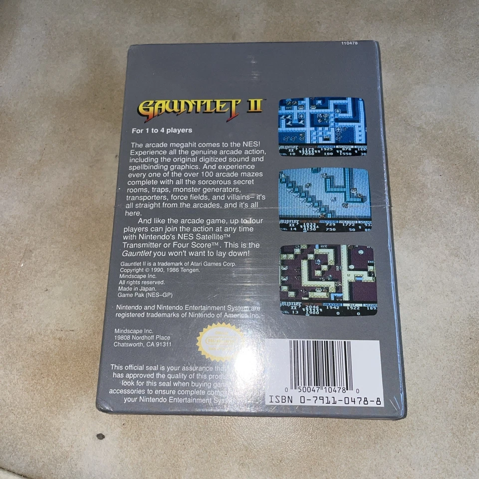 New NES 1990 Gauntlet 2 II Factory Sealed H-Seam Nintendo Game - Image 3 of 4