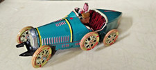 Jouet mécanique voiture  BUGATTI type 35 Grand Prix en tole éch proche 1/20è