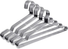 Fayleeko Wire Coat Hangers 40 Pack Strong Heavy Duty Stainless Steel Metal Ultra